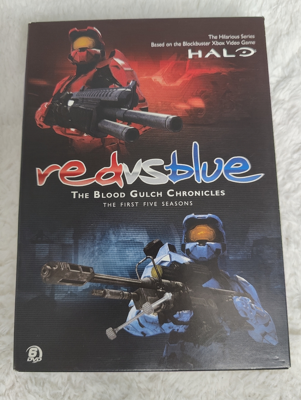 Red vs Blue Seasons 1-5 Blood Gulch Chronicles Halo Show 6-DVD Set Rooster Teeth